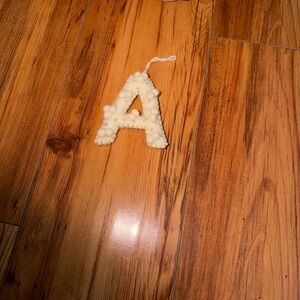 Anthropologie Holly Pommed Monogram N Ornaments